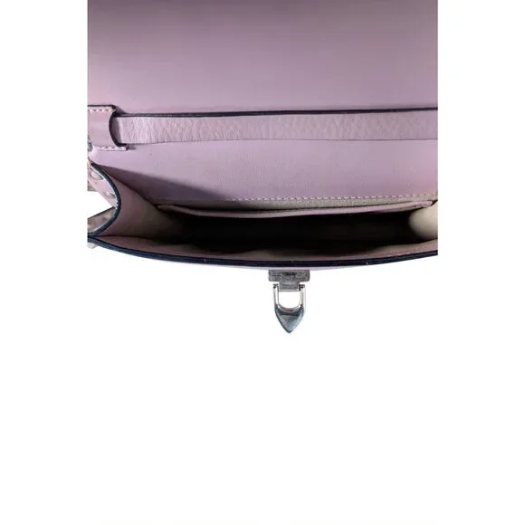 Valentino - Blush Pink Leather Studded Trim Crossbody Bag - Picture 5 of 5